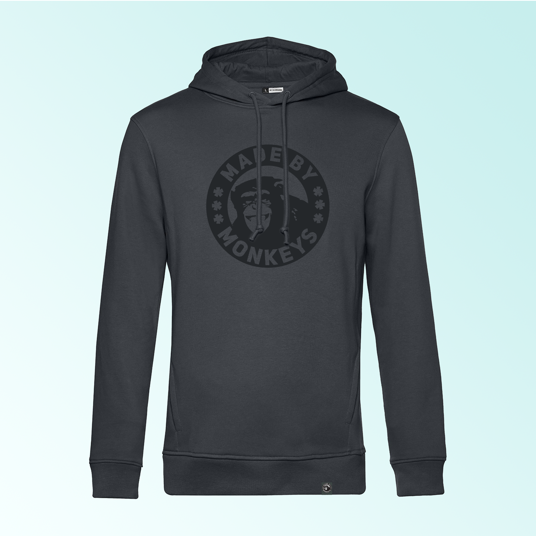 パーカー・フーディ Stone  Organic Cotton Fleece Hoodie With Logo Badge Navy Blue 6100042 ORGANIC COTTON FLEECE Hooded sweatshirt